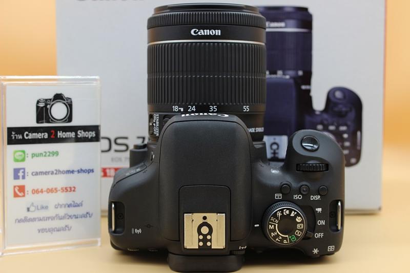 ขาย Canon EOS 750D + lens EF-S 18-55mm IS STM สภาพสวยใหม่ อดีตประกันศูนย์ ชัตเตอร์ 4,xxx รูป เมนูไทย จอทัชสกรีน จอติดฟิล์มแล้ว มีwifiในตัว อุปกรณ์ครบกล่อง 